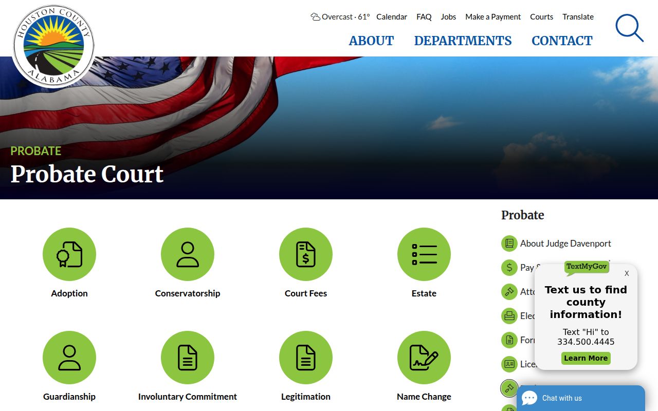 Houston County courthouse serving Dothan