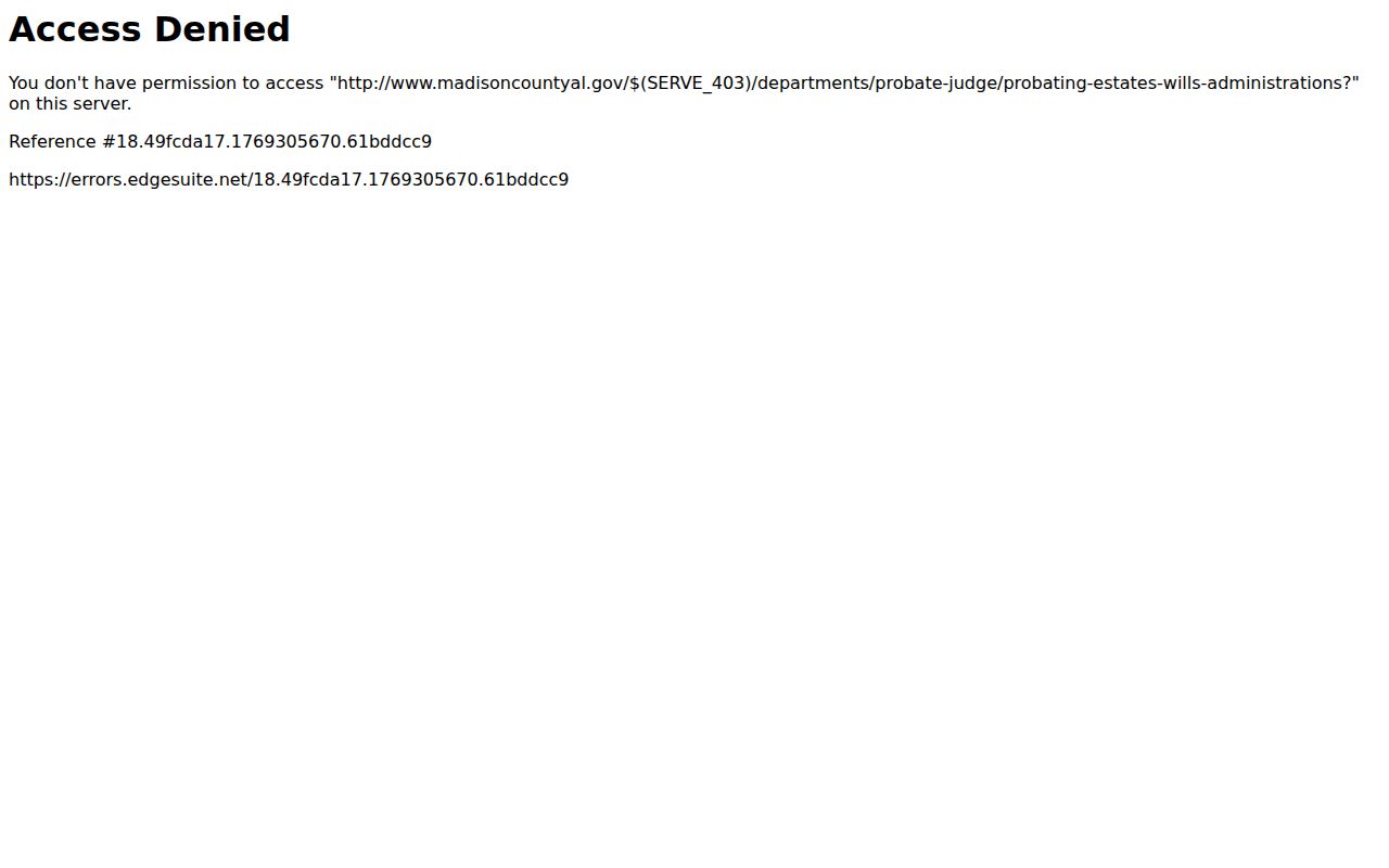 Madison County courthouse serving Madison