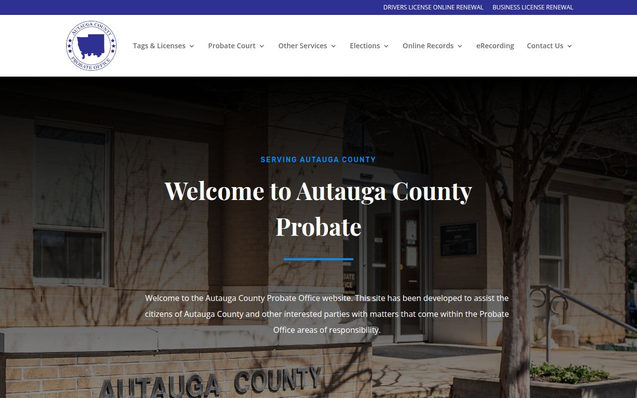 Autauga County Probate Court office