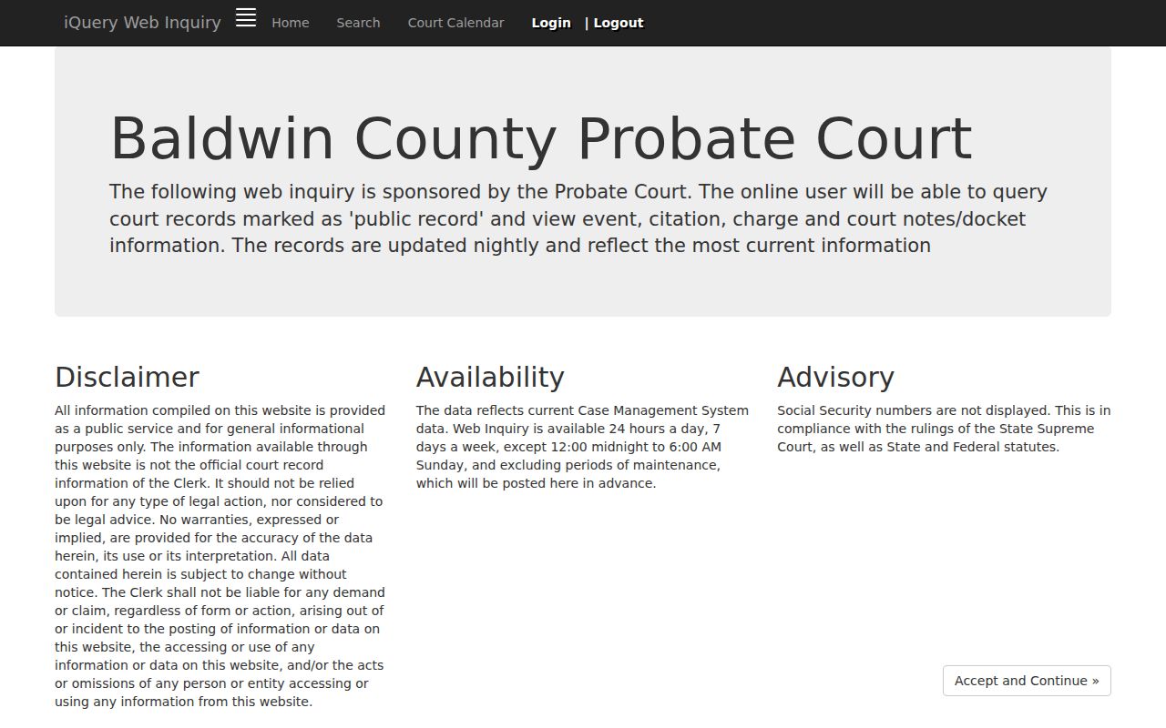 Baldwin County online records portal