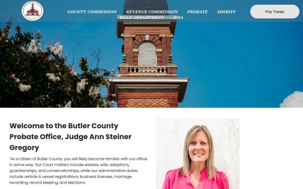 Butler County Probate Court office