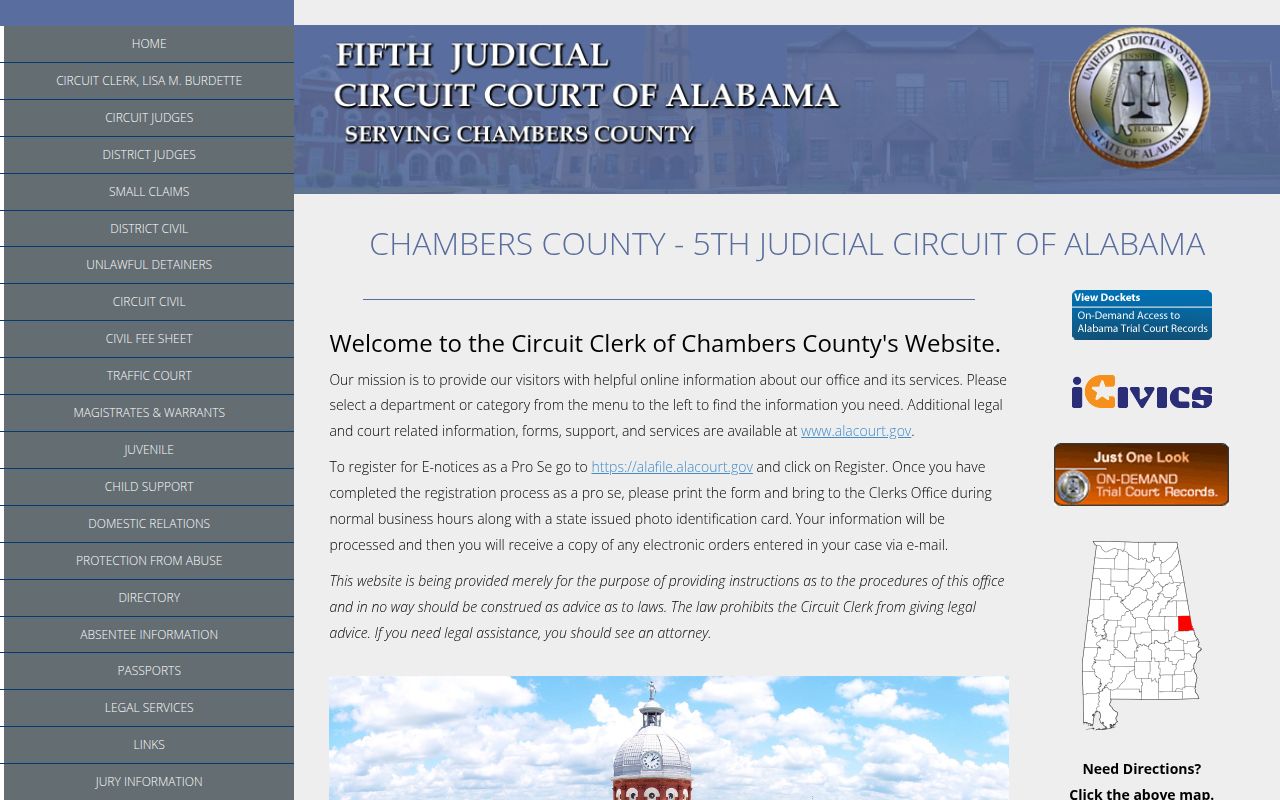 Chambers County online records portal
