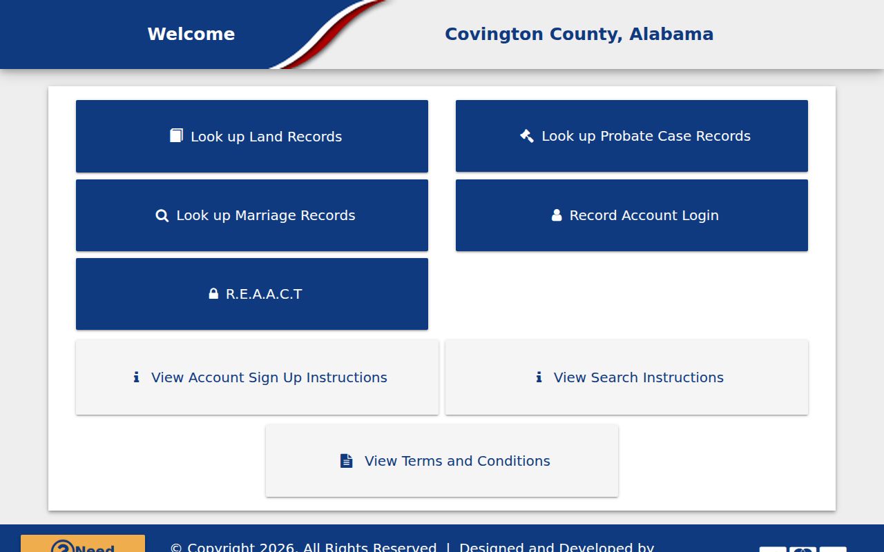 Covington County online records portal