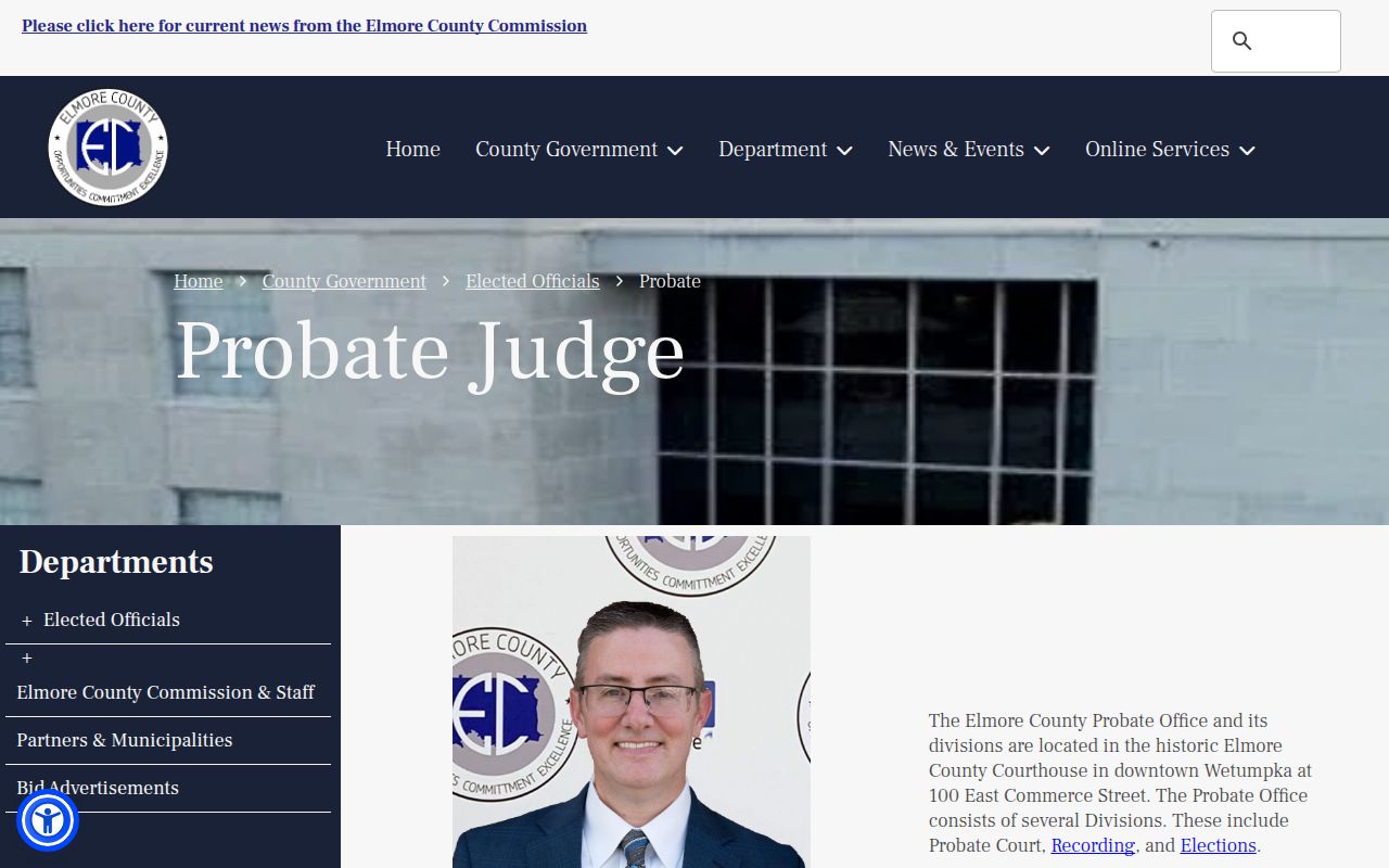 Elmore County Probate Court office