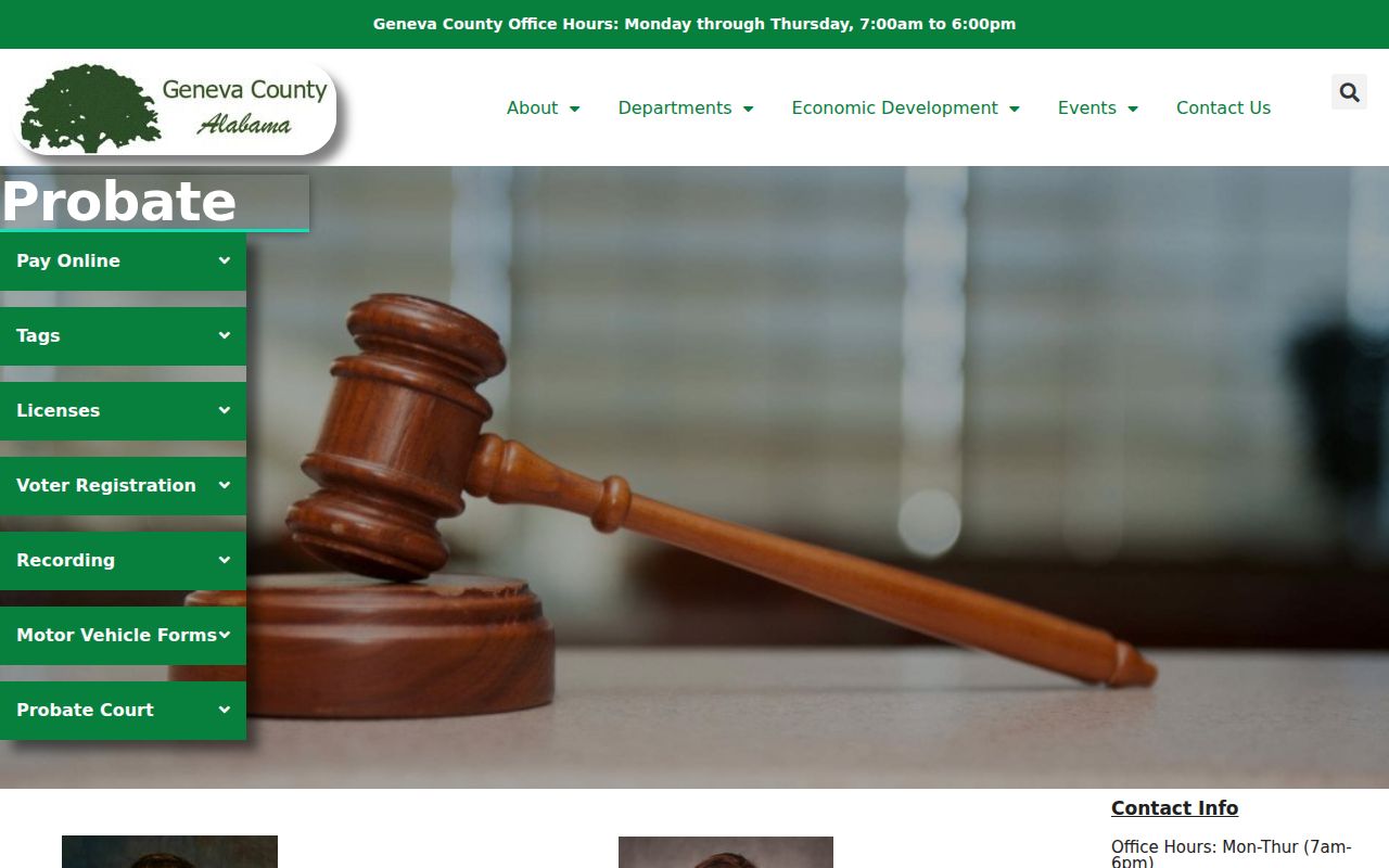 Geneva County Probate Court office