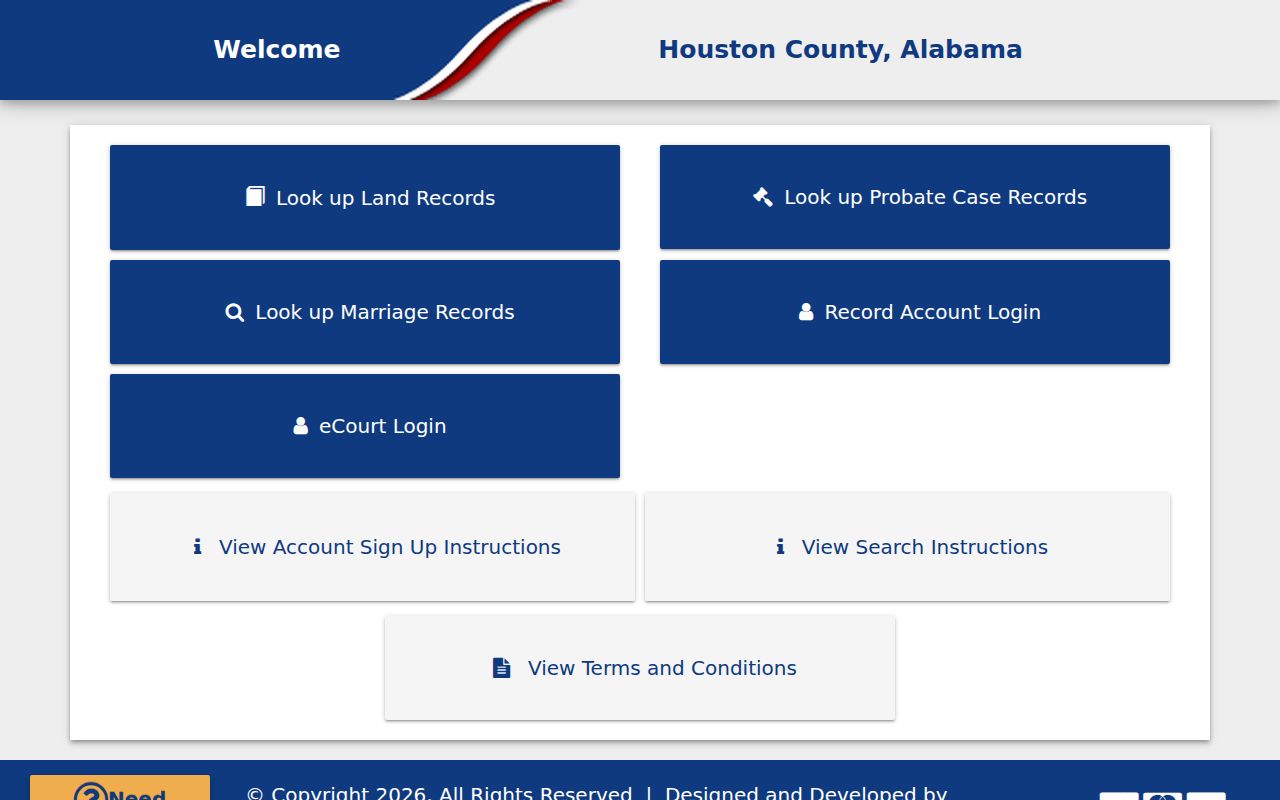 Houston County online records portal