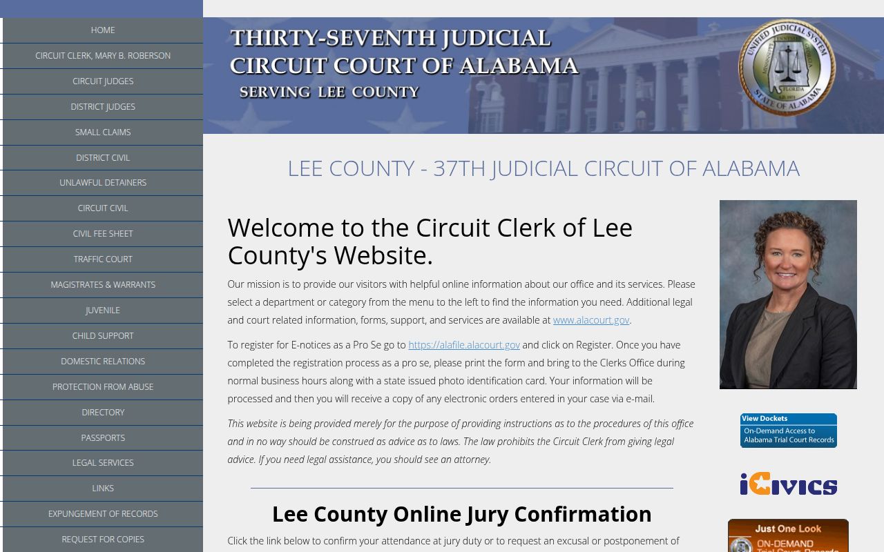 Lee County online records portal
