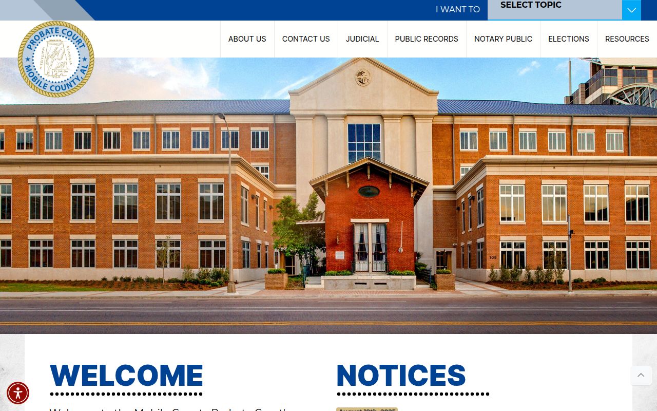 Mobile County online records portal