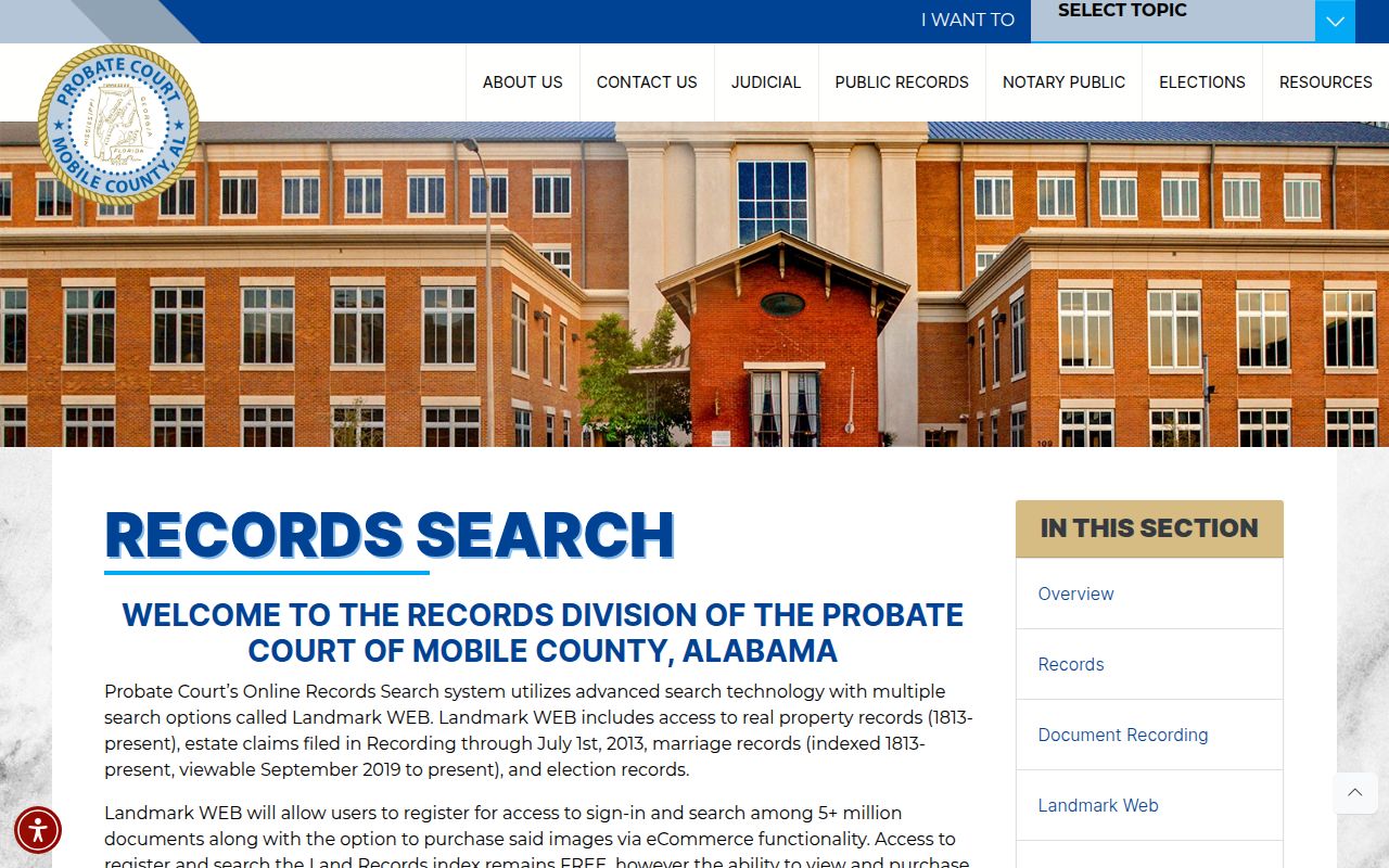 Mobile County Probate Court office