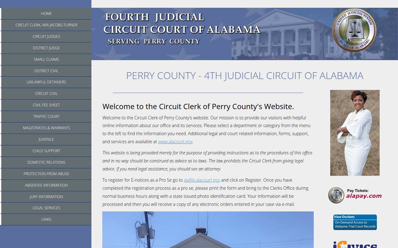 Perry County online records portal