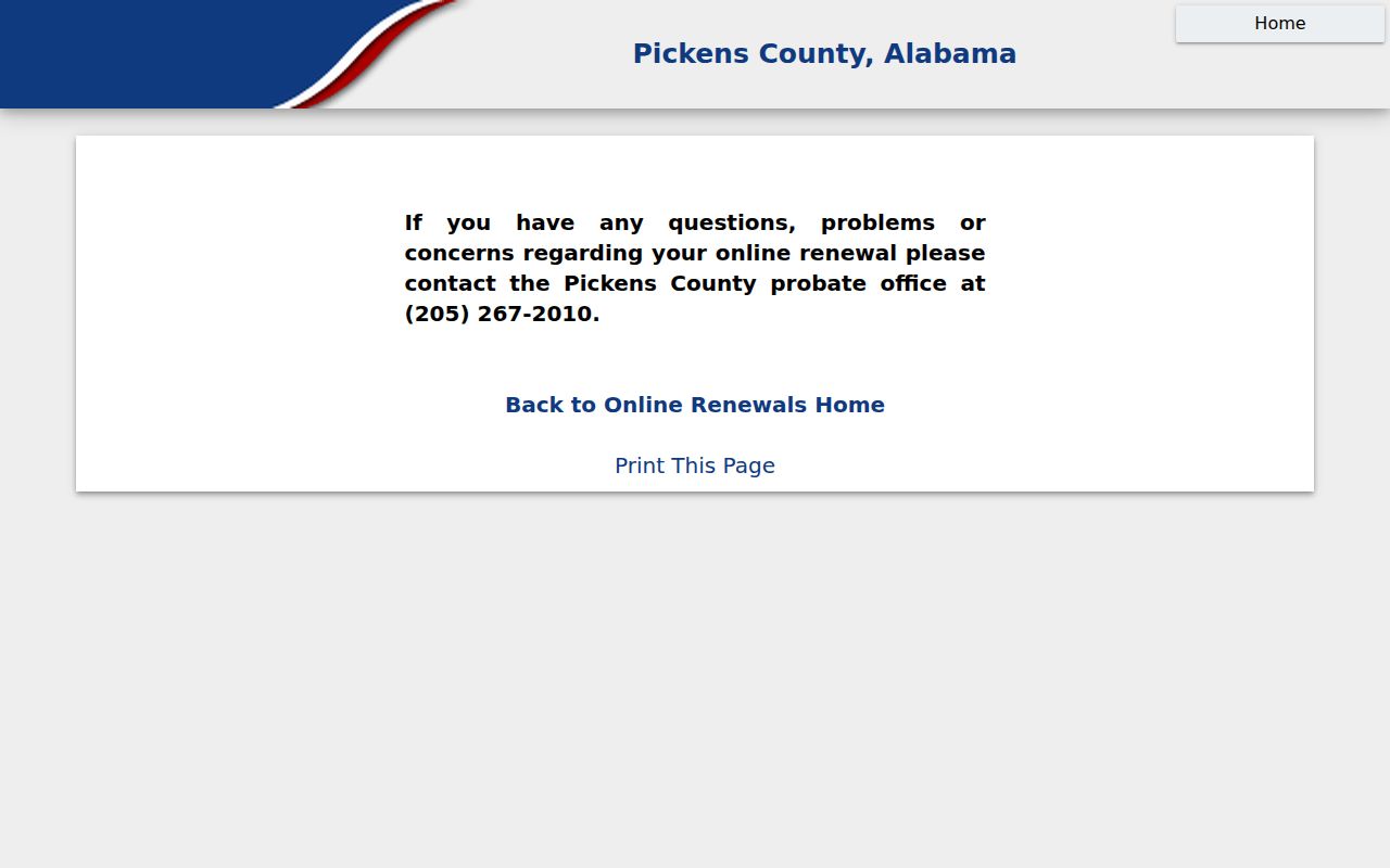 Pickens County Probate Court office