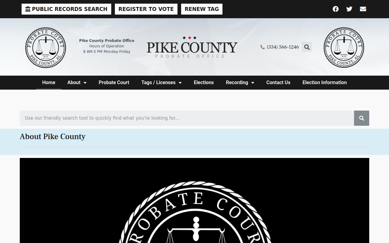 Pike County Probate Court office