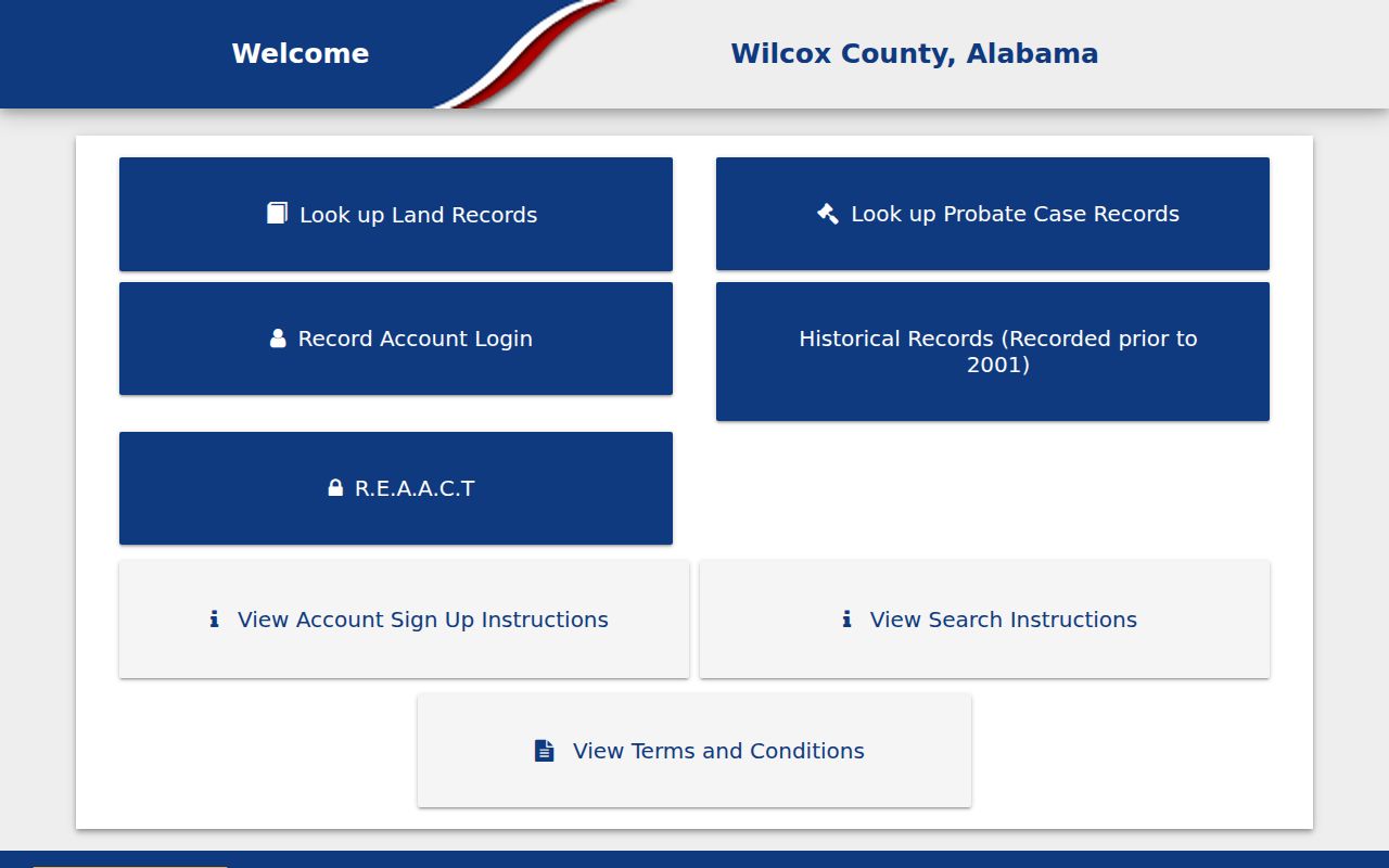 Wilcox County Probate Court office